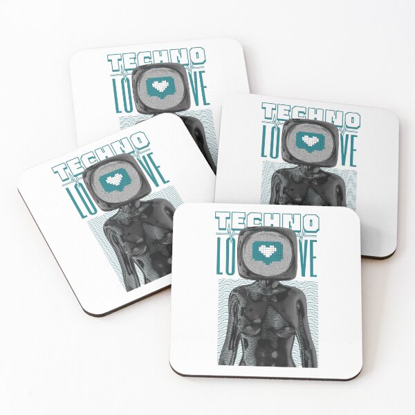 Item preview, TECHNO - Love Tech Screen (Blue)  designed and sold by Discothreadz.