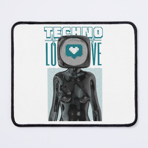 Item preview, TECHNO - Love Tech Screen (Blue) designed and sold by Discothreadz.