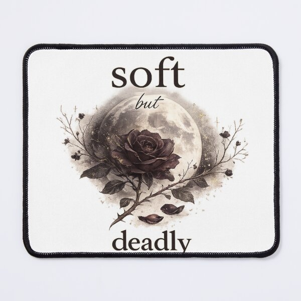 Item preview, Soft But Deadly Dark Rose Gift for Her Women Dark Feminine Empowerment Shirt designed and sold by DreamelleStudio.