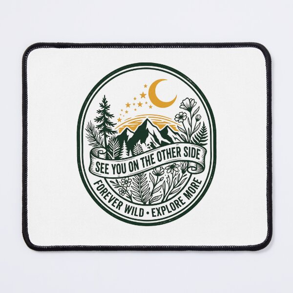 Item preview, See You on the Other Side — Mountain Wildflower Adventure Sticker designed and sold by BumbleBloom7.