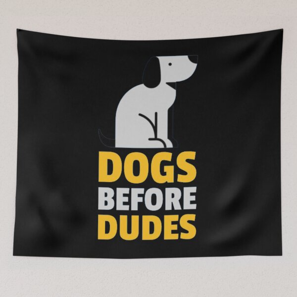 Item preview, Dogs Before Dudes Funny Dog Lover Quote designed and sold by GenZFashion000.