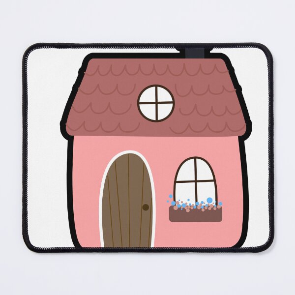 Item preview, Whimsical Pink Storybook Cottage Illustration designed and sold by simranart111.