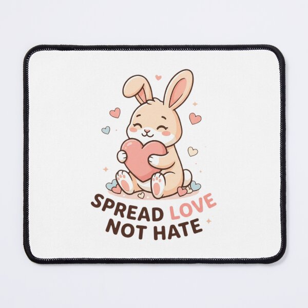 Item preview, Spread Love Not Hate Bunny Shirt Cute Rabbit Kindness Gift Kawaii Bunny Lover Tee designed and sold by Sky-bully.