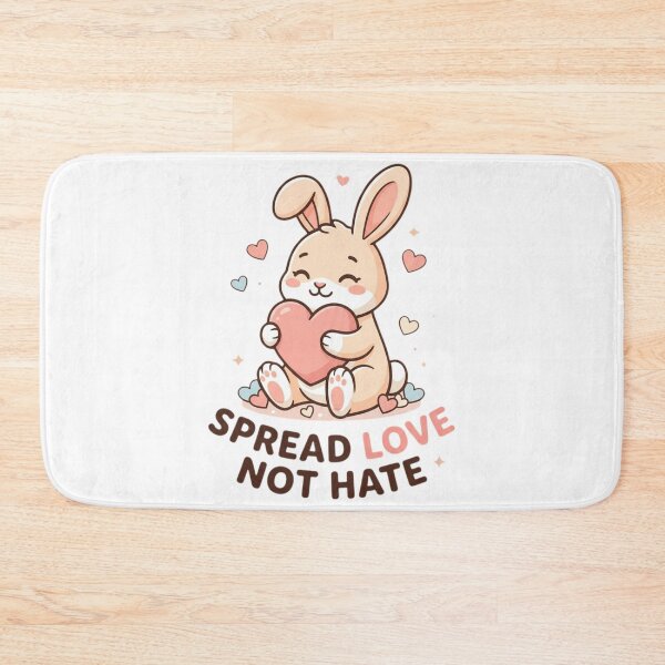 Item preview, Spread Love Not Hate Bunny Shirt Cute Rabbit Kindness Gift Kawaii Bunny Lover Tee designed and sold by Sky-bully.