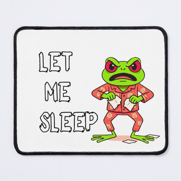 Item preview, Angry Frog Tearing Paper Sleep Meme designed and sold by Yuki80.