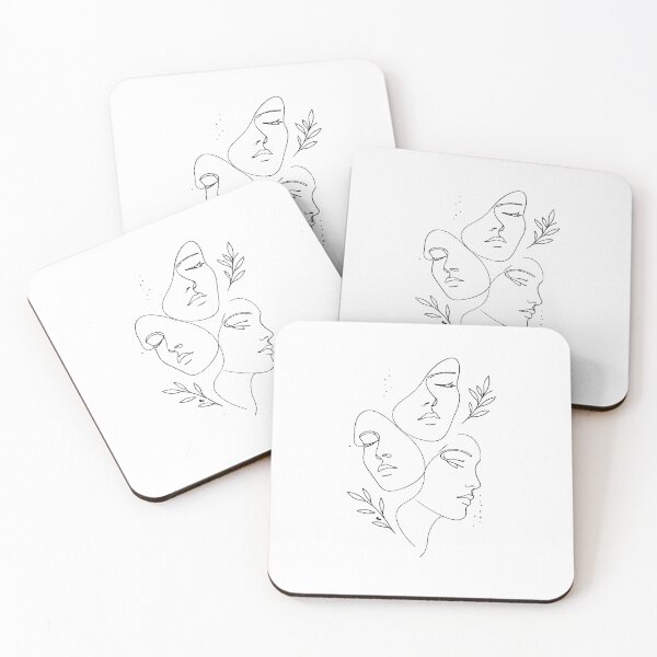 Item preview, Minimalist Line Art Faces designed and sold by johndesignwaves.