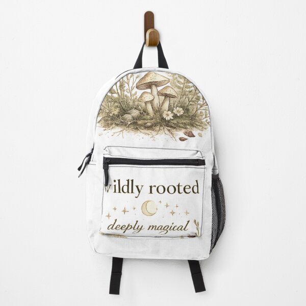 Item preview, Wildly Rooted Deeply Magical Cottage Witch Gift for Her Women Botanical Shirt designed and sold by DreamelleStudio.