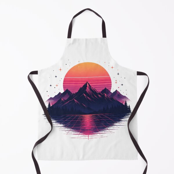 Item preview, Retro Sunset Mountain (80s Style) designed and sold by johndesignwaves.