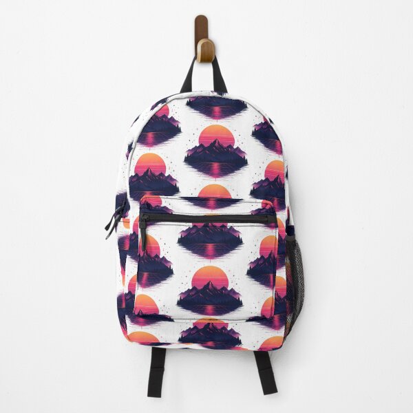Item preview, Retro Sunset Mountain (80s Style) designed and sold by johndesignwaves.