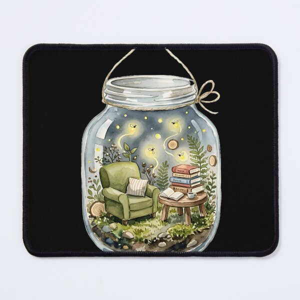 Item preview, Quiet Escape | Terrarium Library & Cozy Book Lover designed and sold by OVERRIDESTUDIOS.