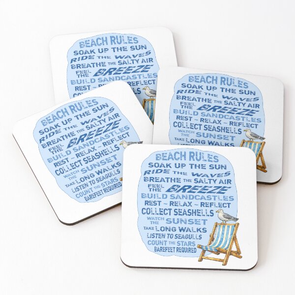 Item preview, Beach Rules For Fun In The Sun designed and sold by Lion and Lamb Design.