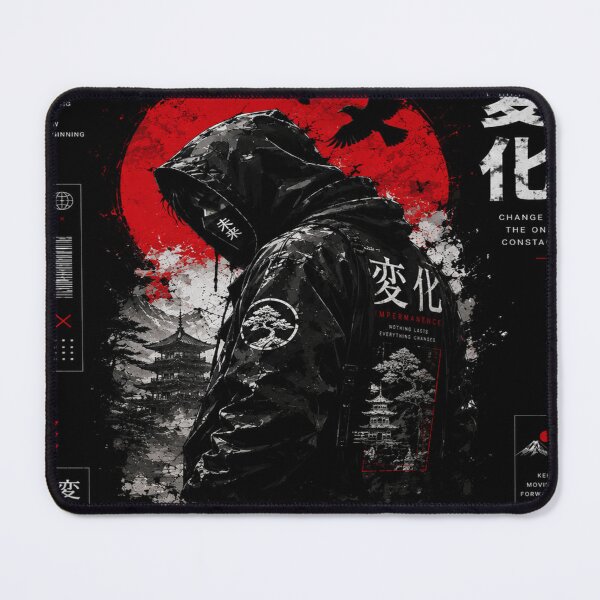 Item preview, Impermanence – Japanese Cyberpunk Streetwear Design designed and sold by Tanu Biswas.