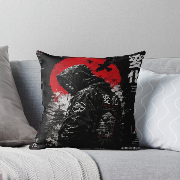 Item preview, Impermanence – Japanese Cyberpunk Streetwear Design designed and sold by Tanu Biswas.