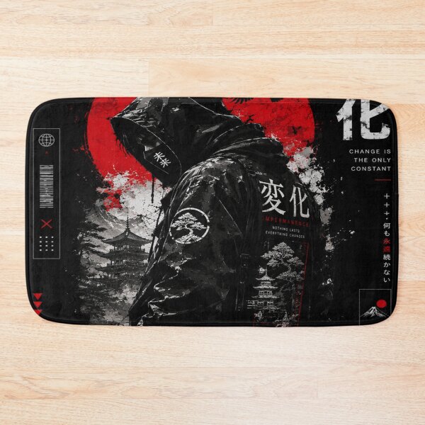 Item preview, Impermanence – Japanese Cyberpunk Streetwear Design designed and sold by Tanu Biswas.