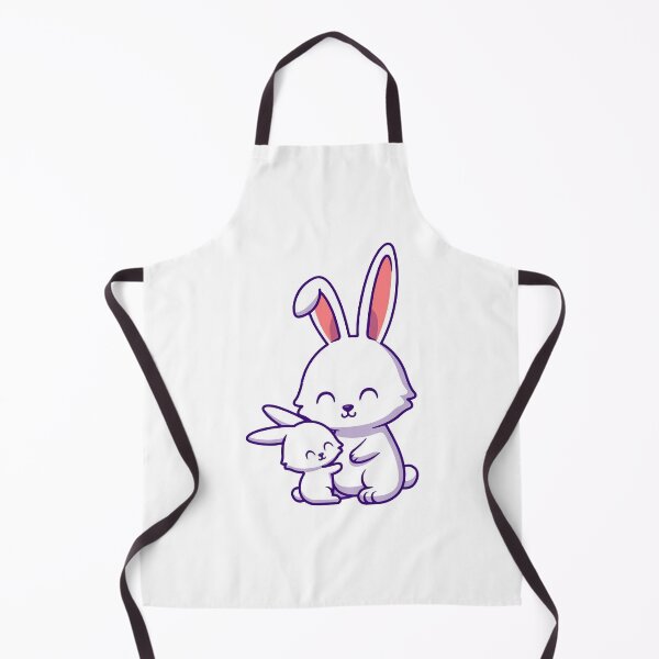 Item preview, Cute Mother and Baby Bunny Rabbit Hugging Cartoon designed and sold by dmorcu.