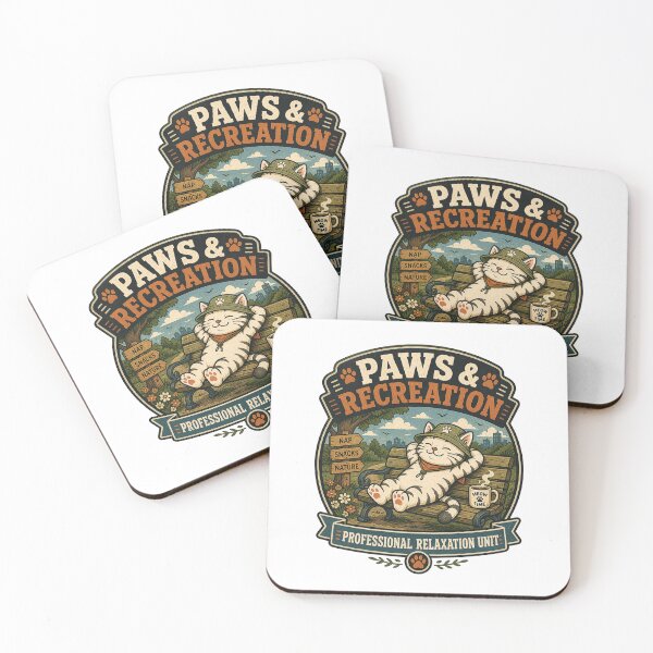Item preview, Paws And Recreation Funny Cat Relaxation T-Shirt designed and sold by MAF_Merch.