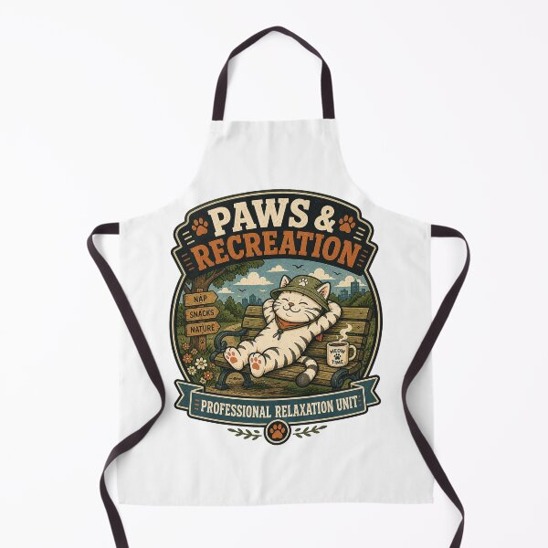 Item preview, Paws And Recreation Funny Cat Relaxation T-Shirt designed and sold by MAF_Merch.
