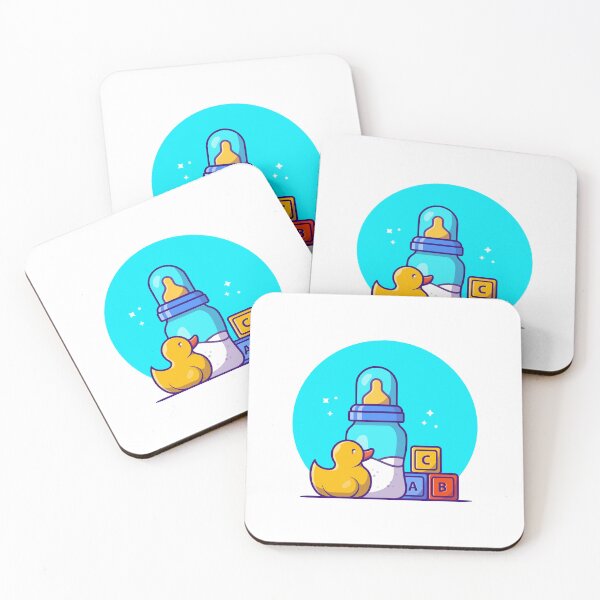 Item preview, Baby Milk Bottle and Yellow Rubber Duck Toys Concept designed and sold by dmorcu.