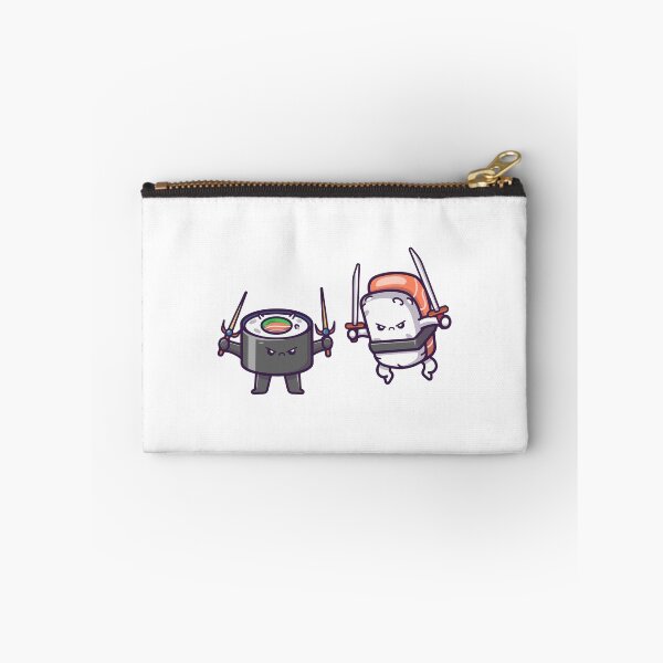 Item preview, Funny Sushi Samurai Ninja Fighting Cartoon Vector designed and sold by dmorcu.