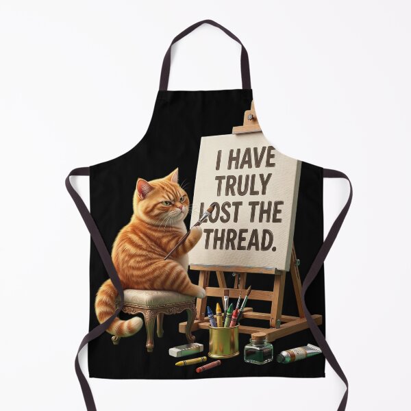Item preview, I Have Truly Lost The Thread Funny Grumpy Cat Art designed and sold by CrystalMineArts.