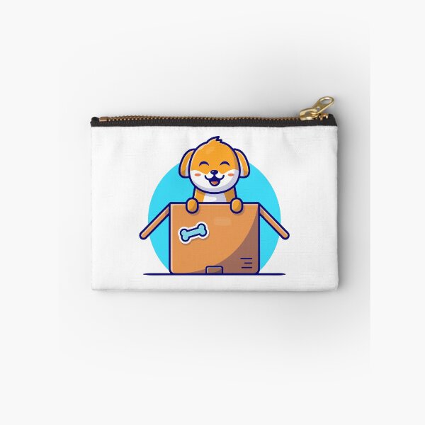 Item preview, Happy Puppy Dog Popping Out of Gift Box Cartoon designed and sold by dmorcu.