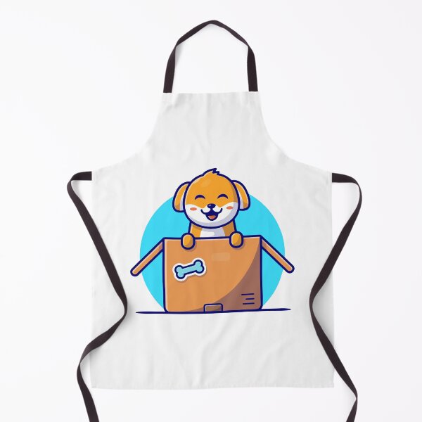 Item preview, Happy Puppy Dog Popping Out of Gift Box Cartoon designed and sold by dmorcu.