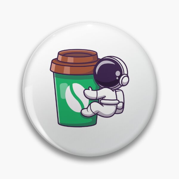 Item preview, Cute Astronaut Hugging Large Coffee Cup Cartoon designed and sold by dmorcu.