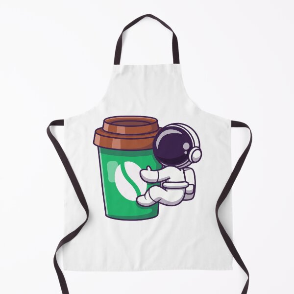 Item preview, Cute Astronaut Hugging Large Coffee Cup Cartoon designed and sold by dmorcu.