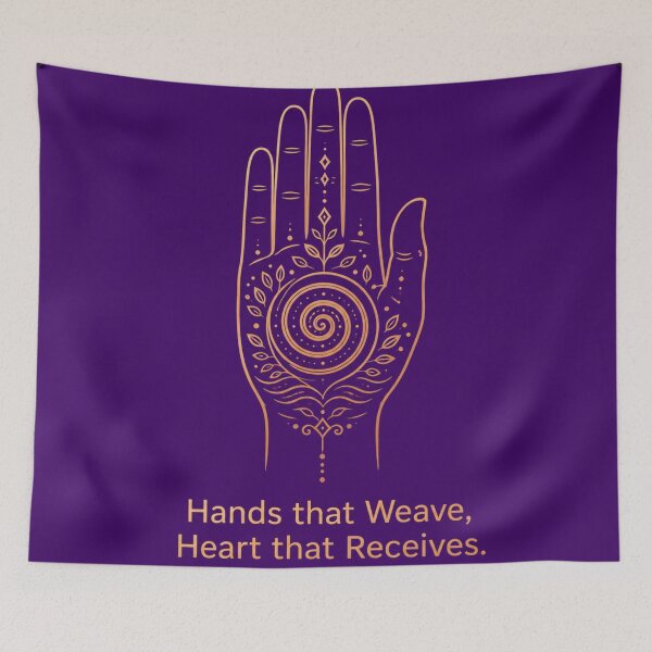 Item preview, Hands that Weave, Heart that Receives. | Mokosh Sacred Hand Symbol designed and sold by InnerwayStudio.