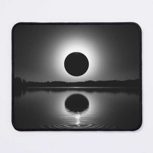 Item preview, Total Solar Eclipse Reflection Over Mystical Lake designed and sold by EllDAV777.