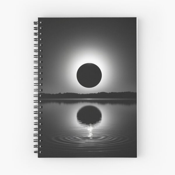 Item preview, Total Solar Eclipse Reflection Over Mystical Lake designed and sold by EllDAV777.