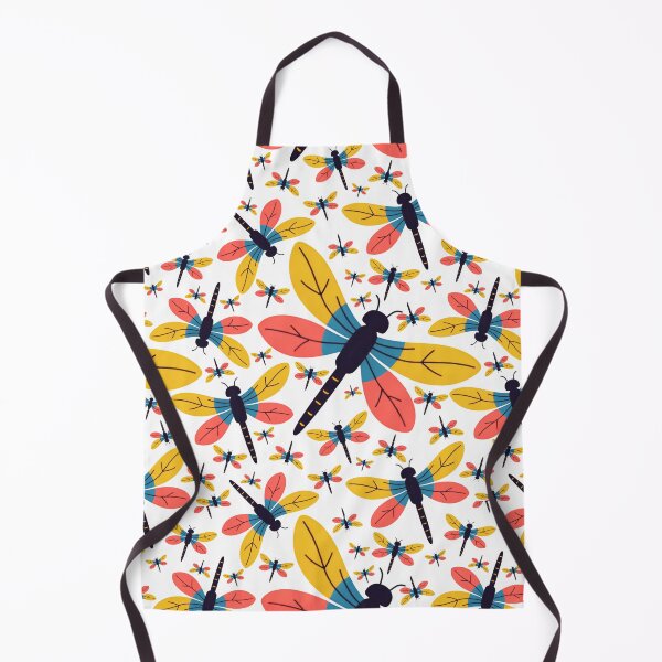 Item preview, Cute Kawaii Dragonfly Insect Seamless Pattern Design designed and sold by NadDot.