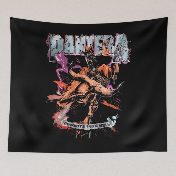 Item preview, Pantera Official Cowboys From Hell Riding Skeleton Short  designed and sold by UnicateShop.