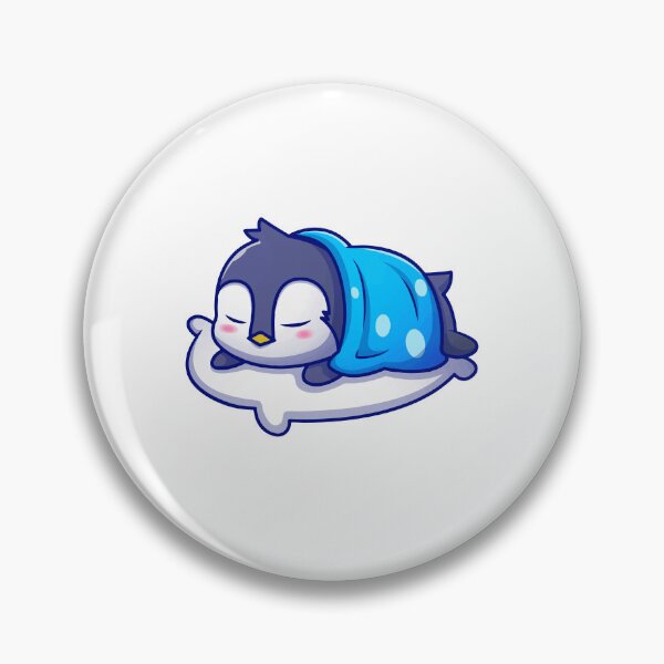 Item preview, Cute Sleeping Penguin Snuggled In Blanket Cartoon designed and sold by dmorcu.