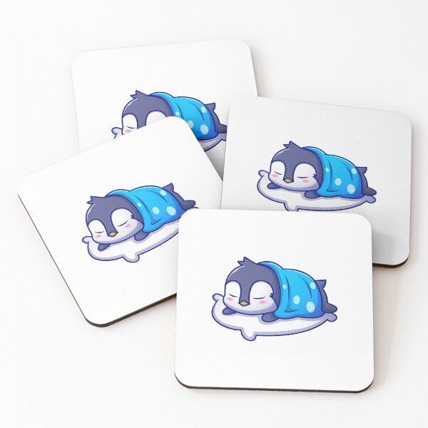 Item preview, Cute Sleeping Penguin Snuggled In Blanket Cartoon designed and sold by dmorcu.
