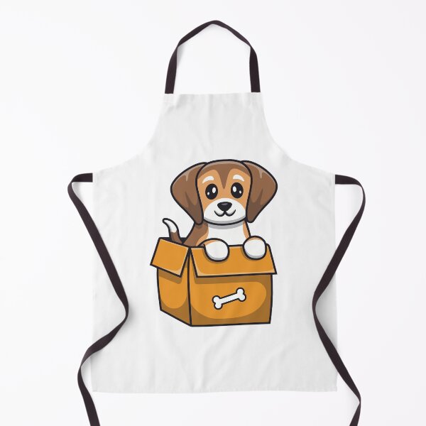 Item preview, Cute Beagle Puppy Dog In Cardboard Box Cartoon designed and sold by dmorcu.