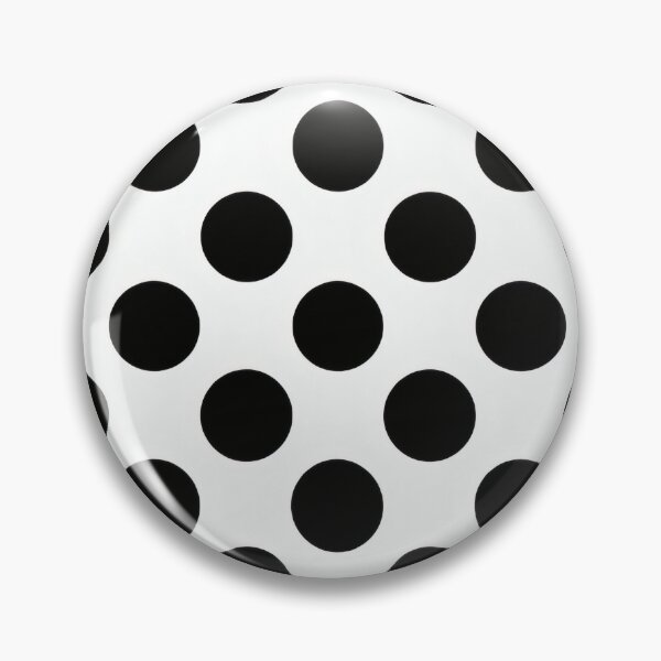 Artikelvorschau, Schwarz-weißes Polka-Dot-Muster im Retro-Stil der 60er Jahre entworfen und verkauft von Ela Design Studio .