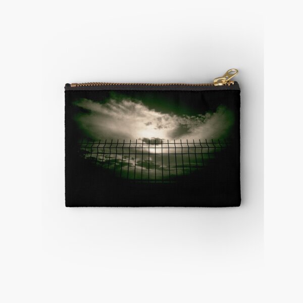 Item preview, Fence against sky and clouds black and white analog 35mm silver gelatin black and white film photographs designed and sold by edwardolive.
