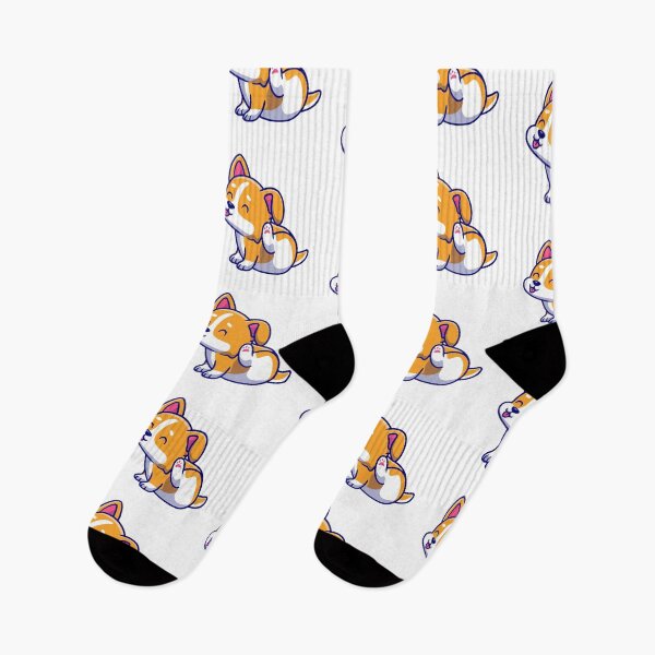 Item preview, Cute Corgi Puppy Dog Scratching Ear Cartoon designed and sold by dmorcu.