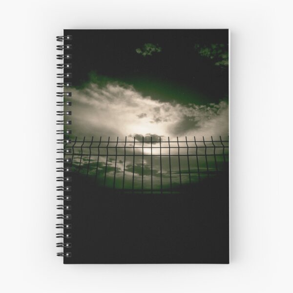 Item preview, Fence against sky and clouds black and white analog 35mm silver gelatin black and white film photographs designed and sold by edwardolive.