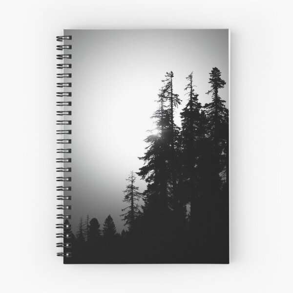 Item preview, Misty Pine Forest Silhouette at Sunrise designed and sold by EllDAV777.