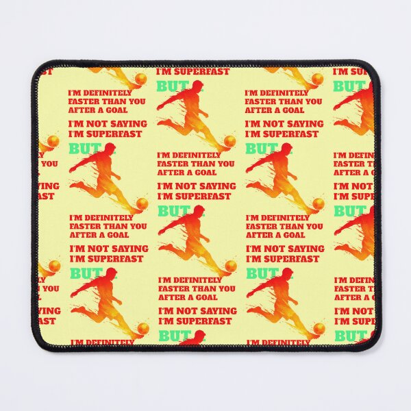 Item preview, Superfast Football Goal Humor Saying Shot on Goal designed and sold by Mauswohn.