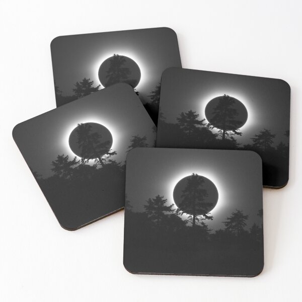 Item preview, Solar Eclipse Through Pine Trees Silhouette designed and sold by EllDAV777.