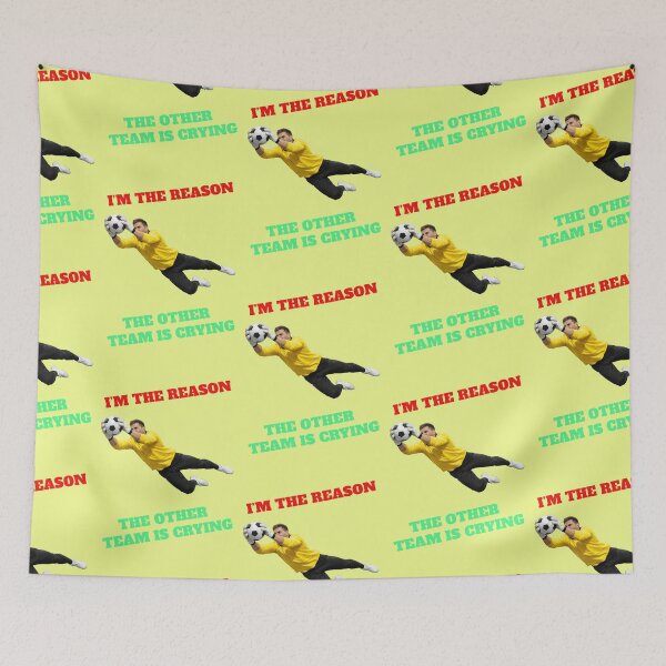 Item preview, Football goalkeeper save humor saying team designed and sold by Mauswohn.