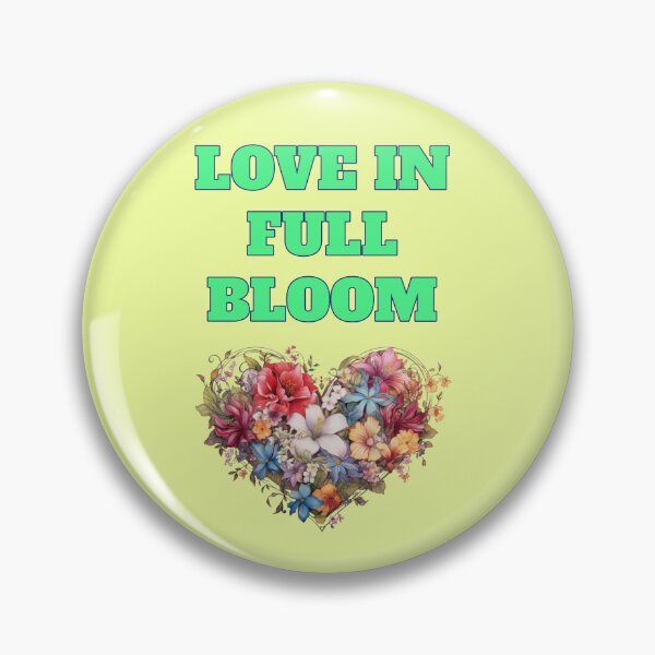 Item preview, Love in Full Bloom Heart Flowers Romantic Saying designed and sold by Mauswohn.