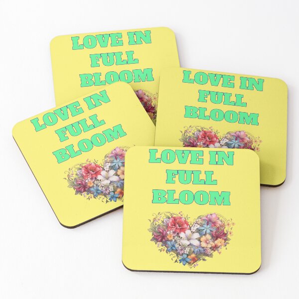 Item preview, Love in Full Bloom Heart Flowers Romantic Saying designed and sold by Mauswohn.