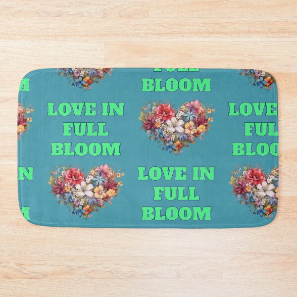 Item preview, Love in Full Bloom Heart Flowers Romantic Saying designed and sold by Mauswohn.