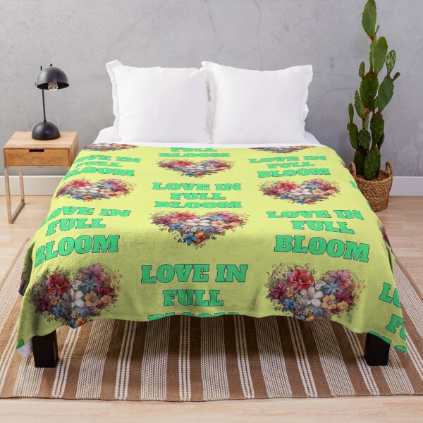Item preview, Love in Full Bloom Heart Flowers Romantic Saying designed and sold by Mauswohn.