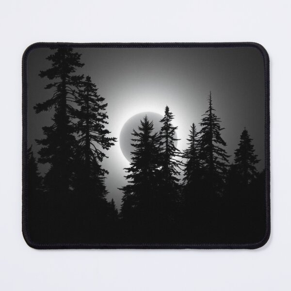 Item preview, Total Solar Eclipse Silhouetted by Ancient Pines designed and sold by EllDAV777.