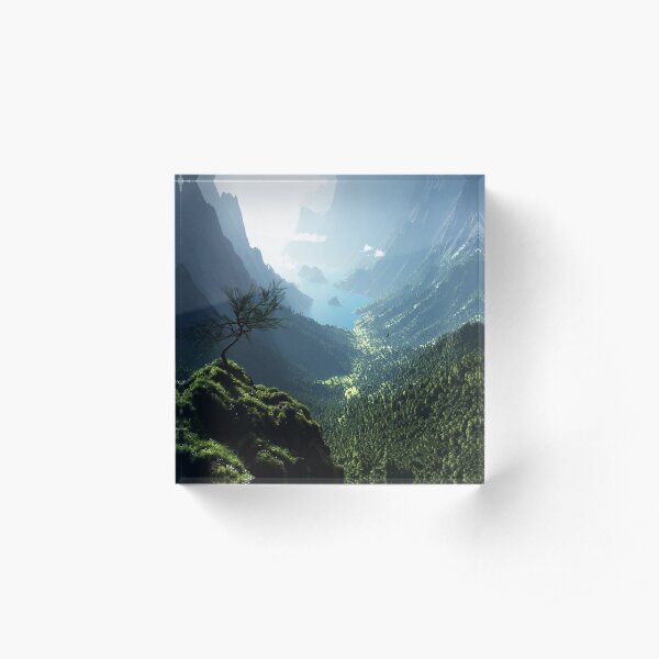 Highland Spring Acrylic Block